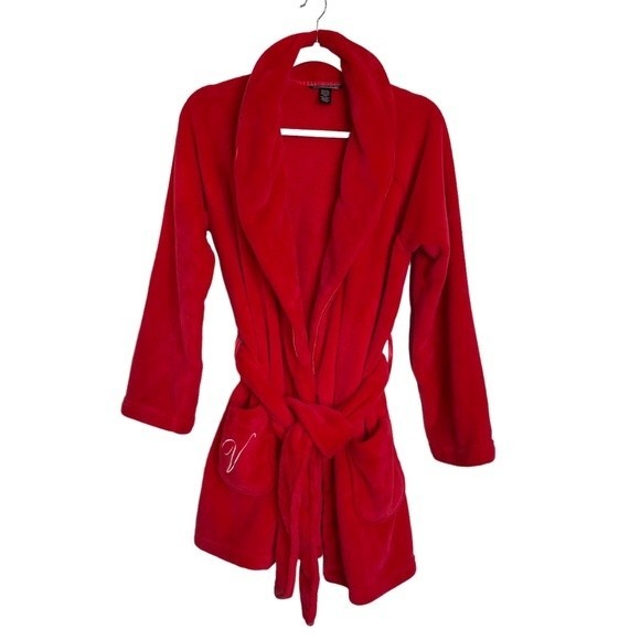 Victoria's Secret | Intimates & Sleepwear | Victorias Secret Red Robe ...